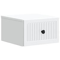 vidaXL Väggmonterat Sängbord Vit 33 x 34,5 x 20 cm Konstruerat trä