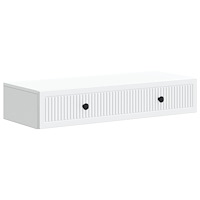 vidaXL Väggmonterad sidobord Vit 87,5 x 34,5 x 17 cm Konstruerat trä