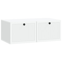 vidaXL Väggmonterad TV-bänk Vit 78,5 x 41 x 30 cm Konstruerat trä