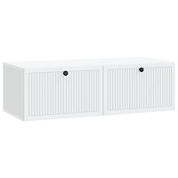 vidaXL Väggmonterad TV-bänk Vit 98 x 41 x 30 cm Konstruerat trä