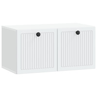 vidaXL Väggmonterad TV-bänk Vit 59,5 x 31 x 30 cm Konstruerat trä