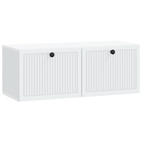 vidaXL Väggmonterad TV-bänk Vit 78,5 x 31 x 30 cm Konstruerat trä