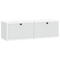 vidaXL Väggmonterad TV-bänk Vit 98 x 31 x 30 cm Konstruerat trä