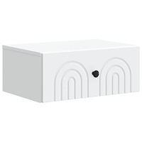 vidaXL Väggmonterat Sängbord Vit 49 x 34,5 x 20 cm Konstruerat trä
