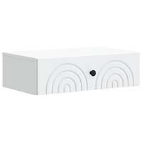 vidaXL Väggmonterad sidobord Vit 59 x 34,5 x 17 cm Konstruerat trä