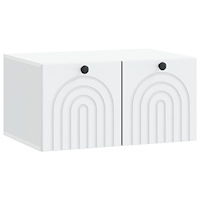 vidaXL Väggmonterad TV-bänk Vit 59,5 x 41 x 30 cm Konstruerat trä