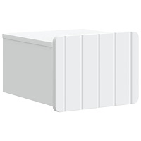 vidaXL Väggmonterat Sängbord Vit 33 x 34,5 x 24 cm Konstruerat trä