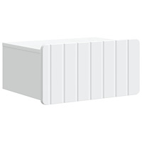 vidaXL Väggmonterat Sängbord Vit 49 x 34,5 x 24 cm Konstruerat trä