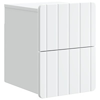 vidaXL Väggmonterat Sängbord Vit 33 x 34,5 x 43 cm Konstruerat trä
