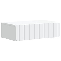 vidaXL Väggmonterad sidobord Vit 59 x 34,5 x 17 cm Konstruerat trä