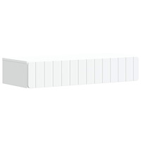 vidaXL Väggmonterad sidobord Vit 87,5 x 34,5 x 17 cm Konstruerat trä