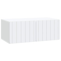 vidaXL Väggmonterad TV-bänk Vit 78,5 x 41 x 30 cm Konstruerat trä