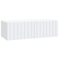 vidaXL Väggmonterad TV-bänk Vit 98 x 41 x 30 cm Konstruerat trä