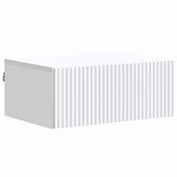 vidaXL Väggmonterat Sängbord Vit 49 x 34,5 x 20 cm Konstruerat trä