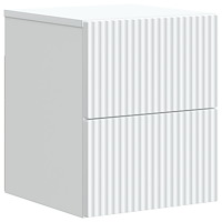 vidaXL Väggmonterat Sängbord Vit 33 x 34,5 x 40 cm Konstruerat trä