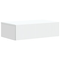 vidaXL Väggmonterad sidobord Vit 59 x 34,5 x 17 cm Konstruerat trä