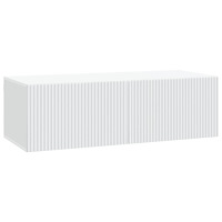 vidaXL Väggmonterad TV-bänk Vit 98 x 41 x 30 cm Konstruerat trä