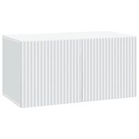vidaXL Väggmonterad TV-bänk Vit 59,5 x 31 x 30 cm Konstruerat trä