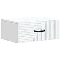 vidaXL Väggmonterat Sängbord Vit 49 x 34,5 x 20 cm Konstruerat trä