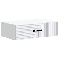 vidaXL Väggmonterad sidobord Vit 59 x 34,5 x 17 cm Konstruerat trä