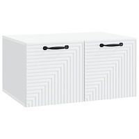 vidaXL Väggmonterad TV-bänk Vit 59,5 x 41 x 30 cm Konstruerat trä
