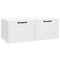 vidaXL Väggmonterad TV-bänk Vit 78,5 x 41 x 30 cm Konstruerat trä