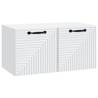 vidaXL Väggmonterad TV-bänk Vit 59,5 x 31 x 30 cm Konstruerat trä