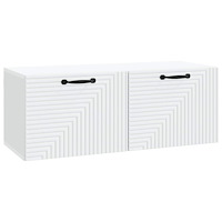vidaXL Väggmonterad TV-bänk Vit 78,5 x 31 x 30 cm Konstruerat trä