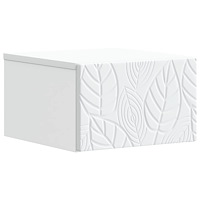 vidaXL Väggmonterad sidobord Vit 34,5 x 33 x 20 cm Konstruerat trä