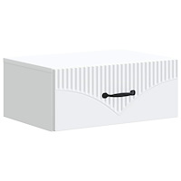 vidaXL Väggmonterat Sängbord Vit 49 x 34,5 x 20 cm Konstruerat trä