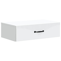 vidaXL Väggmonterad sidobord Vit 59 x 34,5 x 17 cm Konstruerat trä
