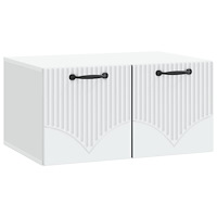 vidaXL Väggmonterad TV-bänk Vit 59,5 x 41 x 30 cm Konstruerat trä