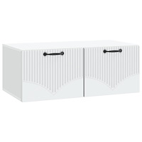 vidaXL Väggmonterad TV-bänk Vit 78,5 x 41 x 30 cm Konstruerat trä