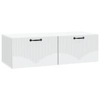 vidaXL Väggmonterad TV-bänk Vit 98 x 41 x 30 cm Konstruerat trä