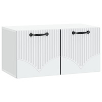 vidaXL Väggmonterad TV-bänk Vit 59,5 x 31 x 30 cm Konstruerat trä