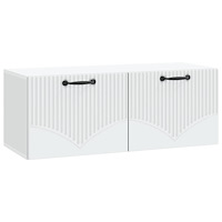 vidaXL Väggmonterad TV-bänk Vit 78,5 x 31 x 30 cm Konstruerat trä