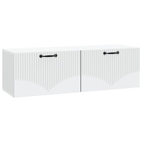 vidaXL Väggmonterad TV-bänk Vit 98 x 31 x 30 cm Konstruerat trä