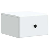 vidaXL Väggmonterat Sängbord Vit 34,5 x 33 x 20 cm Konstruerat trä