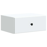 vidaXL Väggmonterat Sängbord Vit 49 x 34,5 x 20 cm Konstruerat trä