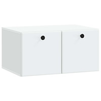 vidaXL Väggmonterad TV-bänk 59,5 x 41 x 30 cm Vit Konstruerat trä