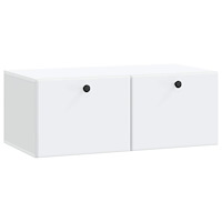 vidaXL Väggmonterad TV-bänk 78,5 x 41 x 30 cm Vit Konstruerat trä