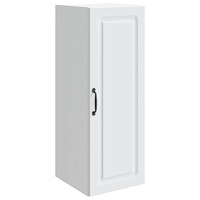 vidaXL Väggmonterat skåp Vit 33 x 34,5 x 90 cm Konstruerat trä