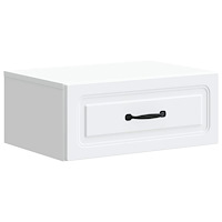 vidaXL Väggmonterat Sängbord Vit 49 x 34,5 x 20 cm Konstruerat trä