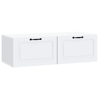 vidaXL Väggmonterad TV-bänk Vit 98 x 41 x 30 cm Konstruerat trä