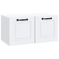 vidaXL Väggmonterad TV-bänk Vit 59,5 x 31 x 30 cm Konstruerat trä