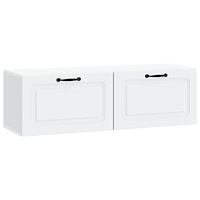 vidaXL Väggmonterad TV-bänk Vit 98 x 31 x 30 cm Konstruerat trä