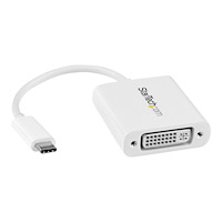 StarTech.com StarTech USB C to DVI Adapter - White - 1920x1200 - USB Type C Video Converter for Your DVI D Display / Monitor / Projec...
