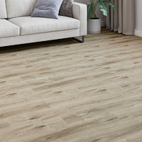 vidaXL Laminatgolv 5 pcs Vitmålat Brunt 101 x 20 x 0,8 cm