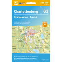 Kartförlaget 63 Charlottenberg Sverigeserien Topo50