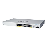 Cisco Systems Cisco Business 220 Series CBS220-24FP-4G - switch - 28 portar - smart - rackmonterbar